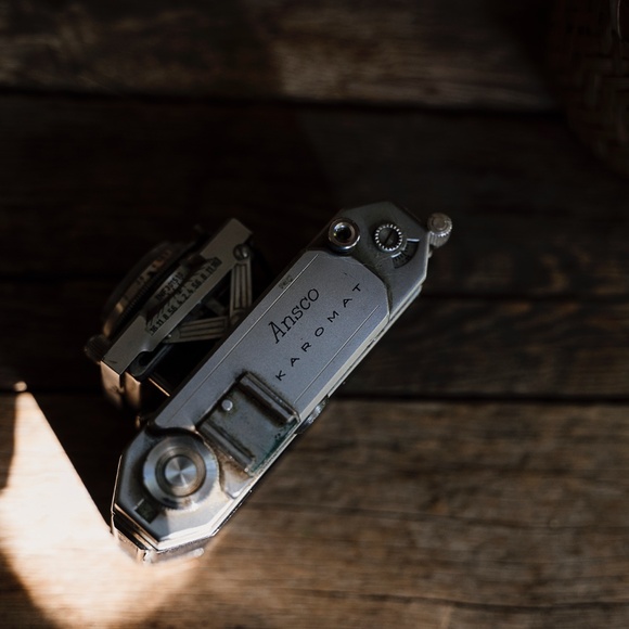 Ansco Karomat folding rangefinder 1950s 35mm film camera - Picture 3 of 9